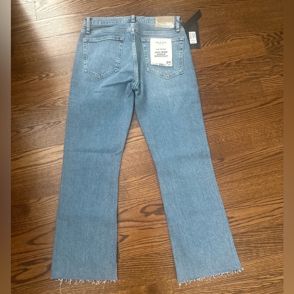 NWT NEW! rag & bone The Peyton Ankle Bootcut Mid Rise Jeans Benson Stretch 24